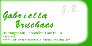 gabriella bruchacs business card