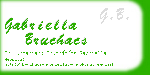 gabriella bruchacs business card